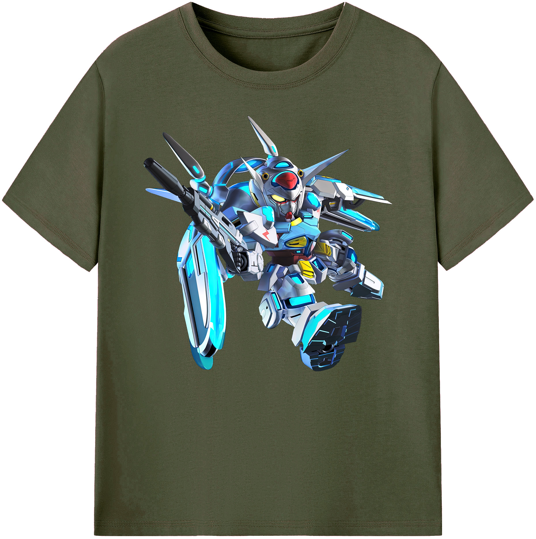 （画像用） 機動戦士ガンダム Mobile Suit Gundam 綿100％ メンズ半袖Tシャツ｜肌触りやわらか＆通気性